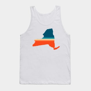 New York State Retro Map Tank Top